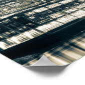 London Skyline Panorama Urban Souvenir Geschenk Poster (Ecke)