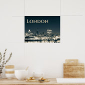 London Skyline Panorama Urban Souvenir Geschenk Poster (Küche)