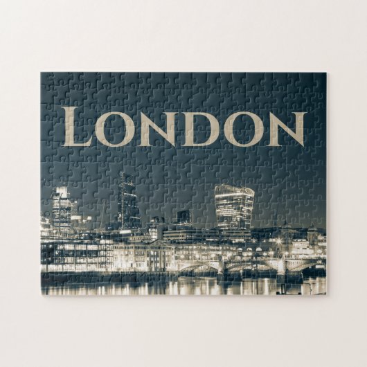 London Skyline Panorama Urban Souvenir Geschenk Puzzle (Horizontal)