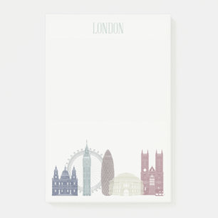 London Skyline Post-it Klebezettel