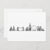 London Skyline Postcard Postkarte (Vorne/Hinten)