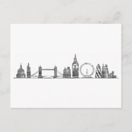 London Skyline Postcard Postkarte