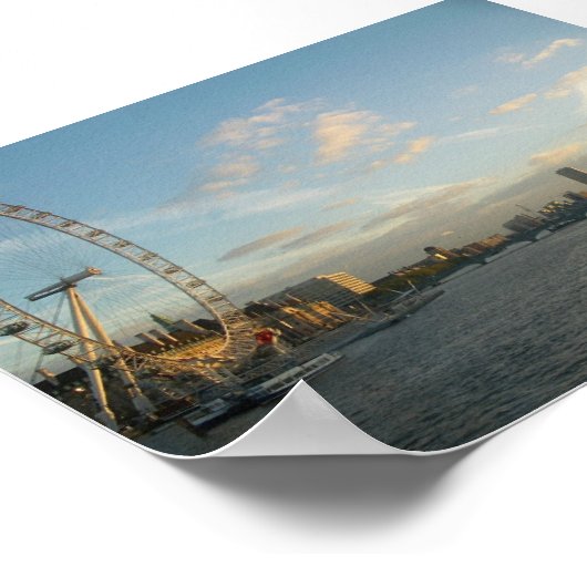 London Skyline Poster (Ecke)