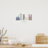 London Skyline Poster (Küche)