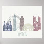 London Skyline Poster (Vorne)