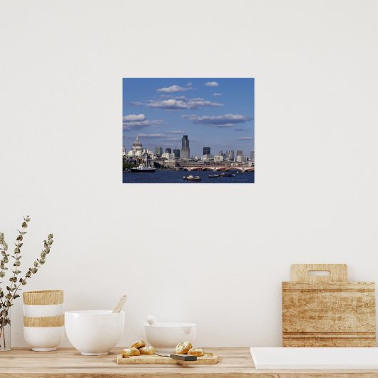 London Skyline Poster (Küche)