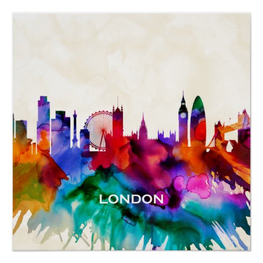 London Skyline Poster (Vorderseite)