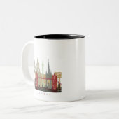 London skyline poster zweifarbige tasse (Vorderseite Links)