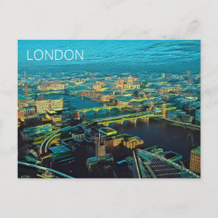 London Skyline Postkarte