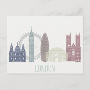 London Skyline Postkarte