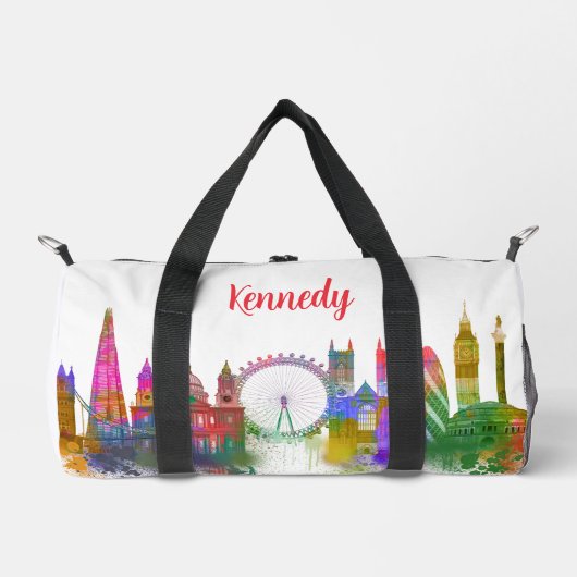 London Skyline - Rainbow Duffle Bag (Vorderseite)