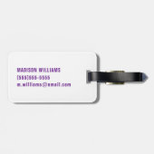 London Skyline - Rainbow Gepäckanhänger (Rückseite horizontal)