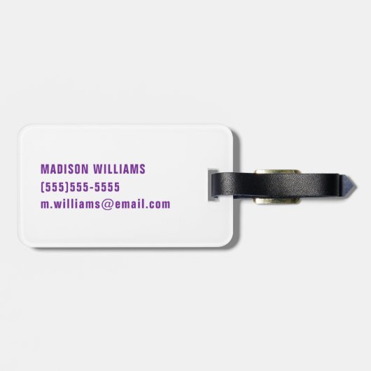 London Skyline - Rainbow Gepäckanhänger (Rückseite horizontal)