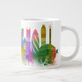 London Skyline - Rainbow Jumbo-Tasse (Rechts)