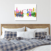London Skyline - Rainbow Leinwanddruck (Insitu (Schlafzimmer))