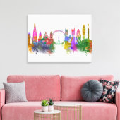 London Skyline - Rainbow Leinwanddruck (Insitu (Wohnzimmer))