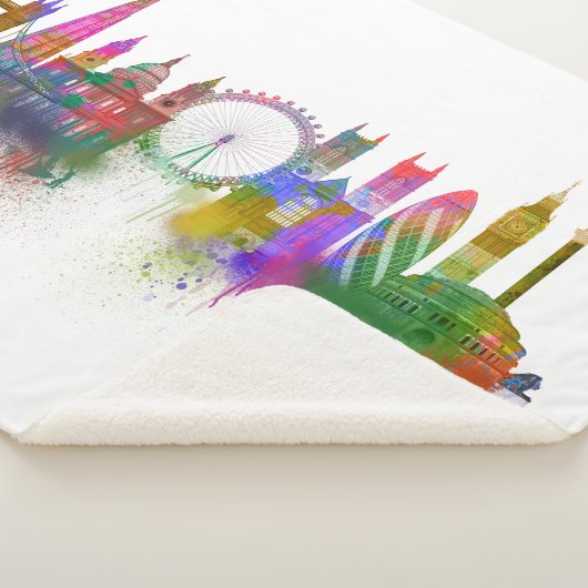 London Skyline - Rainbow Sherpadecke (3/4)