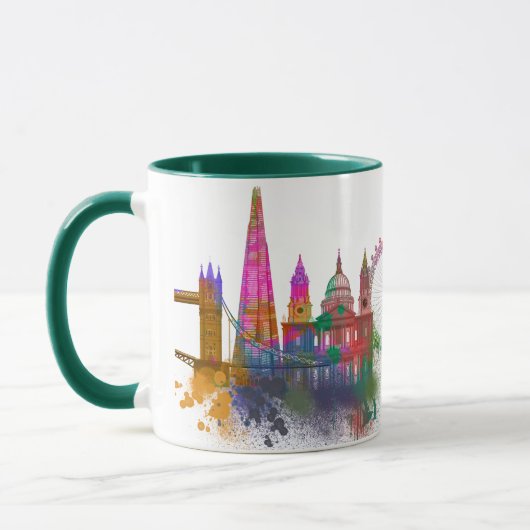 London Skyline - Rainbow Tasse (Links)