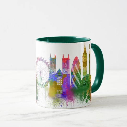 London Skyline - Rainbow Tasse (VorderseiteRechts)