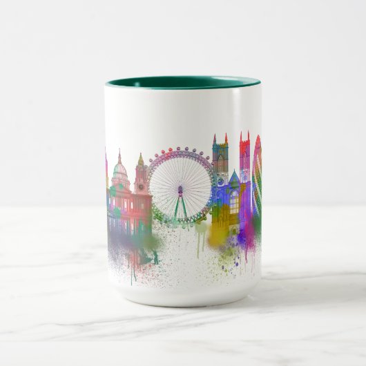 London Skyline - Rainbow Tasse (Zentrum)