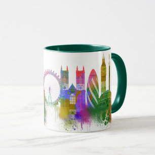 London-Skyline - Regenbogen Tasse