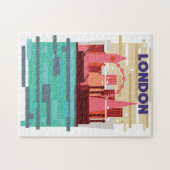 London Skyline Reiseplakat. Puzzle (Horizontal)