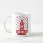 London Skyline Retro City Pride Kaffeetasse (Links)