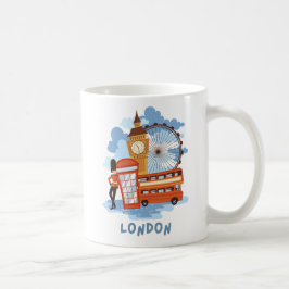 London Skyline Retro City Pride Kaffeetasse