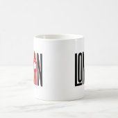 London Skyline Retro City Prix Design Kaffeetasse (Mittel)