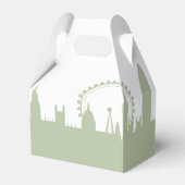 London Skyline Sage Personalisierte Gefälligkeitsb Geschenkschachtel (Rückseite)