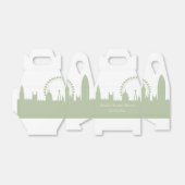 London Skyline Sage Personalisierte Gefälligkeitsb Geschenkschachtel (Ungefaltet)