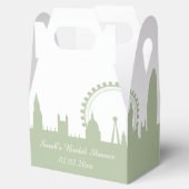 London Skyline Sage Personalisierte Gefälligkeitsb Geschenkschachtel (Geöffnet)