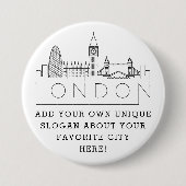 London Skyline | Schaltfläche "Benutzerdefinierter Button (Vorderseite)