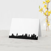 London Skyline Silhouette Cityscape Karte (Gelbe Blume)