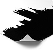 London Skyline Silhouette Cityscape Poster (Ecke)