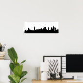 London Skyline Silhouette Cityscape Poster (Heimbüro)