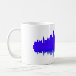 London Skyline Silhouette – Modern Blue Kaffeetasse