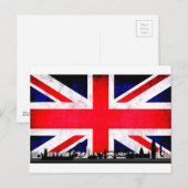 London Skyline Silhouette Postkarte (Vorne/Hinten)