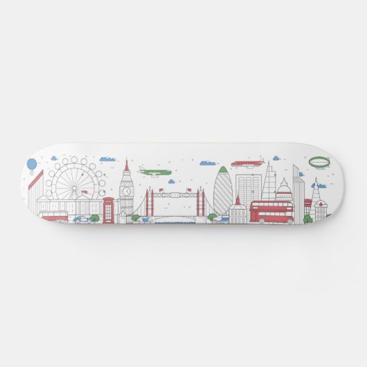 London Skyline Skateboard (Horizontal)