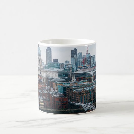 London Skyline: St. Paul's Aerial View Kaffeetasse (Mittel)
