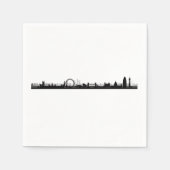 London Skyline Themed Party Paper Napkins Serviette (Vorderseite)