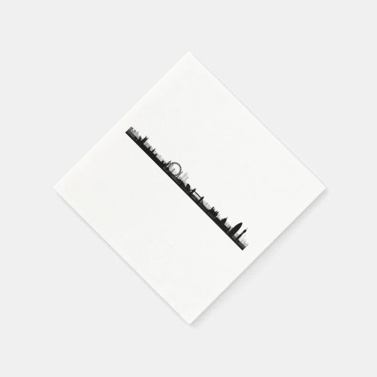 London Skyline Themed Party Paper Napkins Serviette (Ecke)