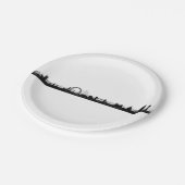 London Skyline Themed Party Paper Teller (Schrägansicht)