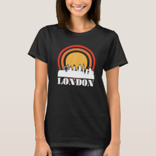 London Skyline Tower Bridge und Big Ben in Westmin T-Shirt