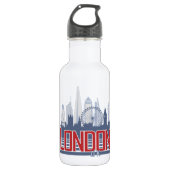 London-Skyline Trinkflasche (Vorderseite)