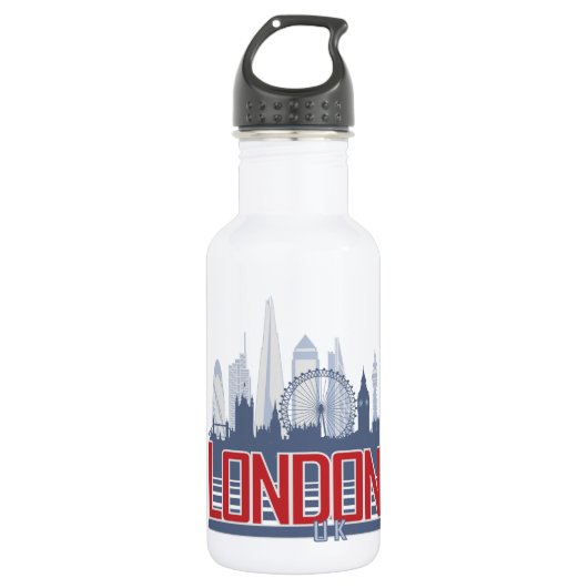 London-Skyline Trinkflasche (Vorderseite)