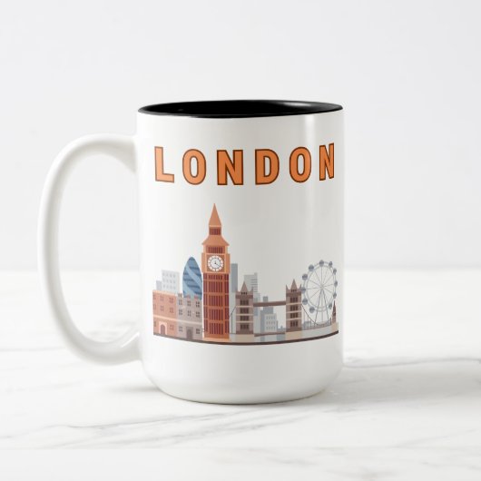 London Skyline Two Tone 15 oz. Tasse (Links)