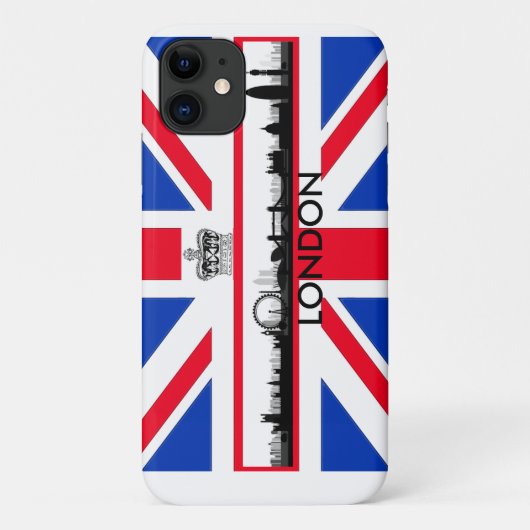 London Skyline Union Jack Flag Case-Mate iPhone Hülle (Rückseite)