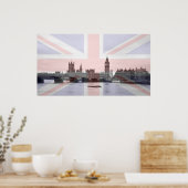 London Skyline Union Jack Flag Poster (Küche)