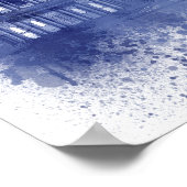 London Skyline - Watercolor Blue Poster (Ecke)